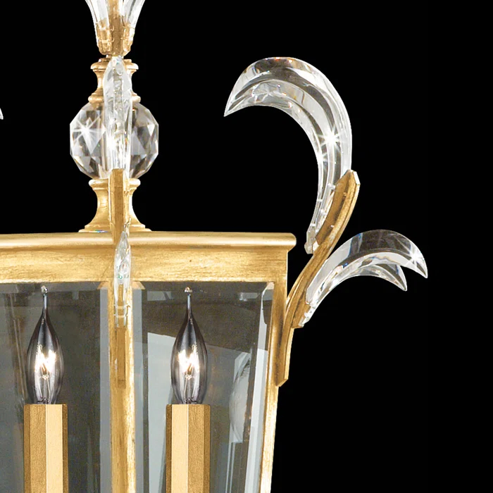 Fine Art Handcrafted Lighting Beveled Arcs 22" Square Chandelier