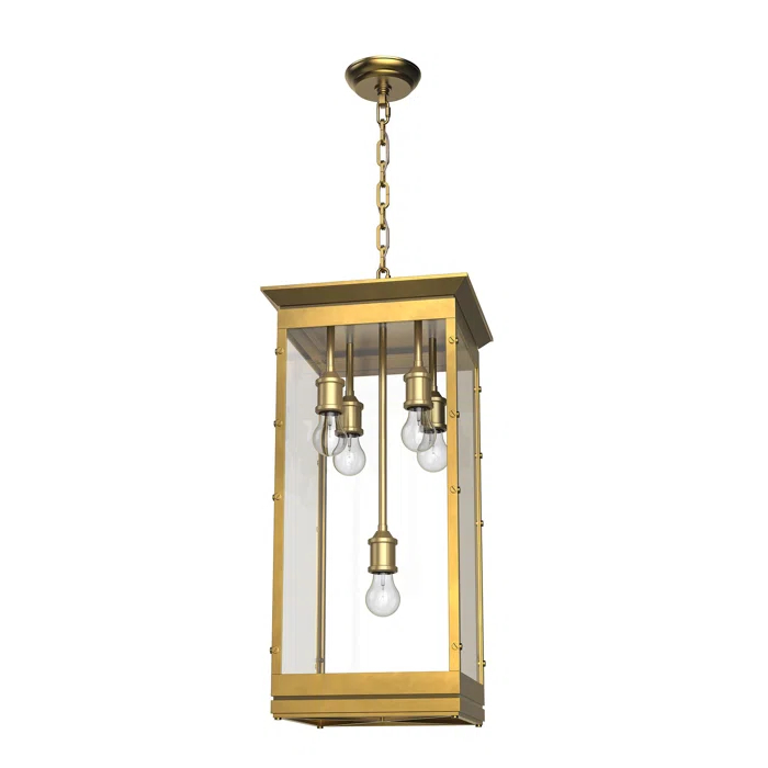 Alora Lighting Douglas 5 - Light Lantern Square / Rectangle Chandelier