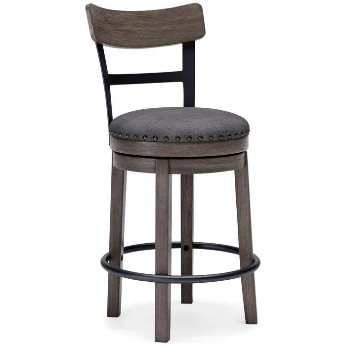 Red Barrel Studio® Obdulio Swivel Upholstered Counter Stool