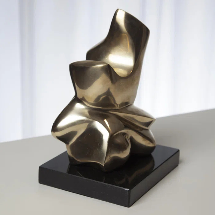 Abstract Figural Sculpture-Brass