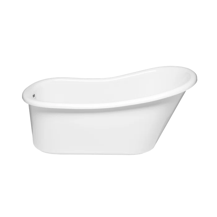 Malibu Home MHGL6029S01 Glass 60" x 29" Freestanding Soaking Acrylic Bathtub