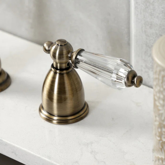 Kingston Brass Wilshire Double-Handle 3-Hole Widespread Kitchen Faucet