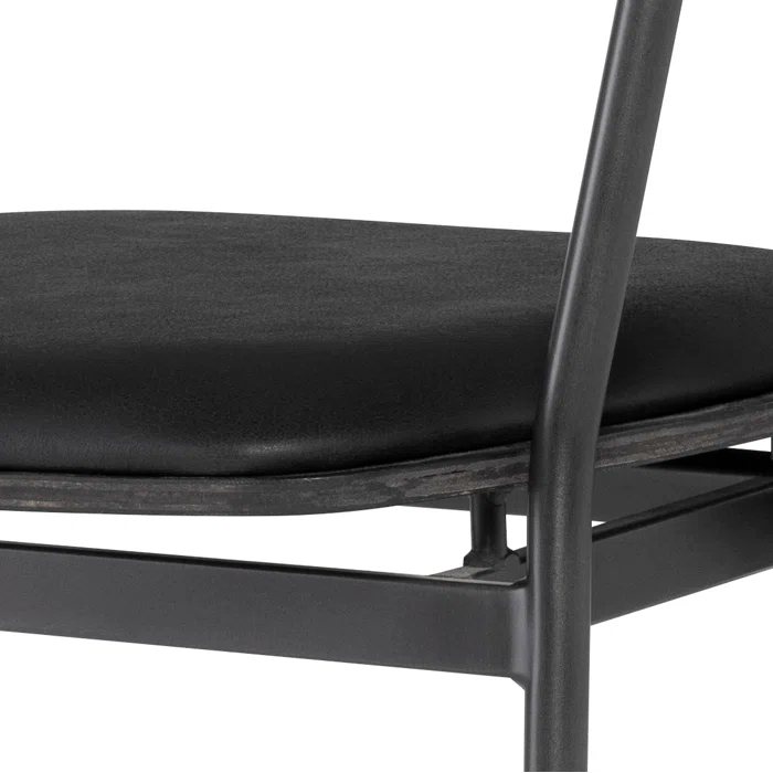 Genuine Leather Upholstered Armchair
