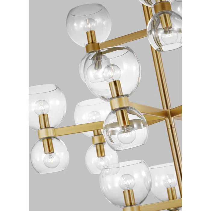 Londyn 24 - Light Dimmable Wagon Wheel Chandelier