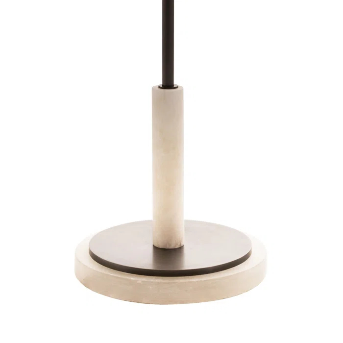 Moshi Bronze Steel and White Alabaster LED Tree Floor Lamp