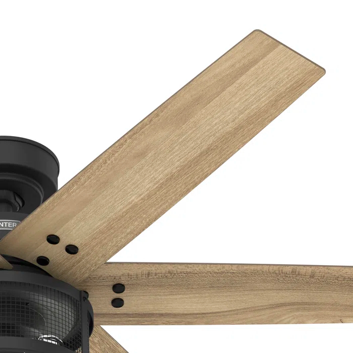 52" Houston 6 - Blade Ceiling Fan With LED Light Kit And Handheld Remote