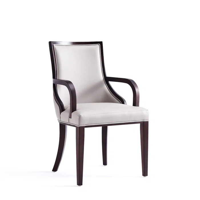 Faux Leather Upholstered Armchair
