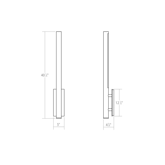 SONNEMAN Flue Aluminum LED Armed Sconce