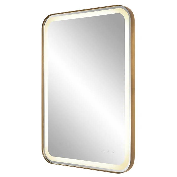 Uttermost Crofton Metal Flat LED Wall Mirror