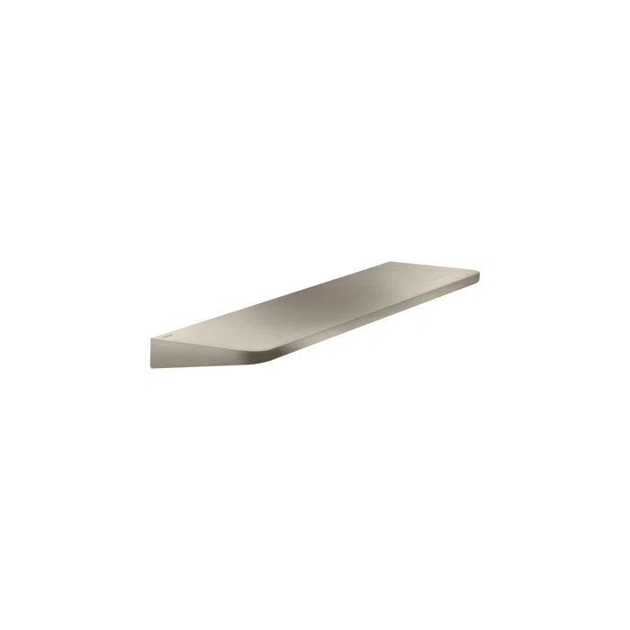 AXOR Universal Circular 16-inch Modern Shelf, 16" in Brushed Nickel, 42844820