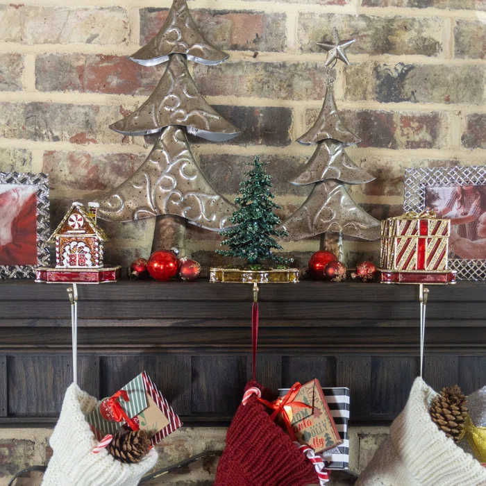 Holiday Gingerbread Box Stocking Holder
