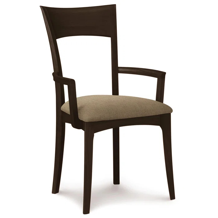 Ingrid 19.25'' H Upholstered Cherry Armchair