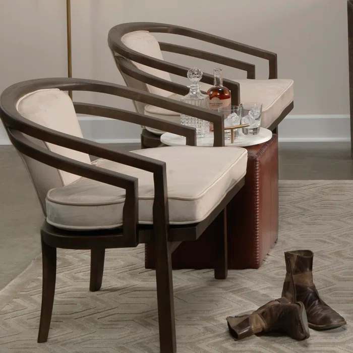 Leather Ottoman