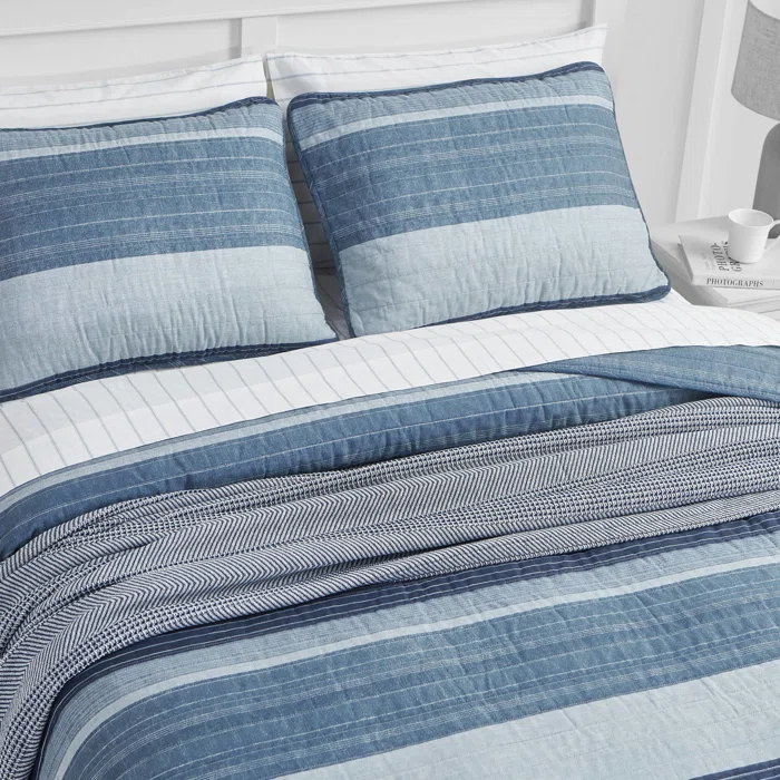 Nautica Ridgeport Cotton Reversible Quilt Set