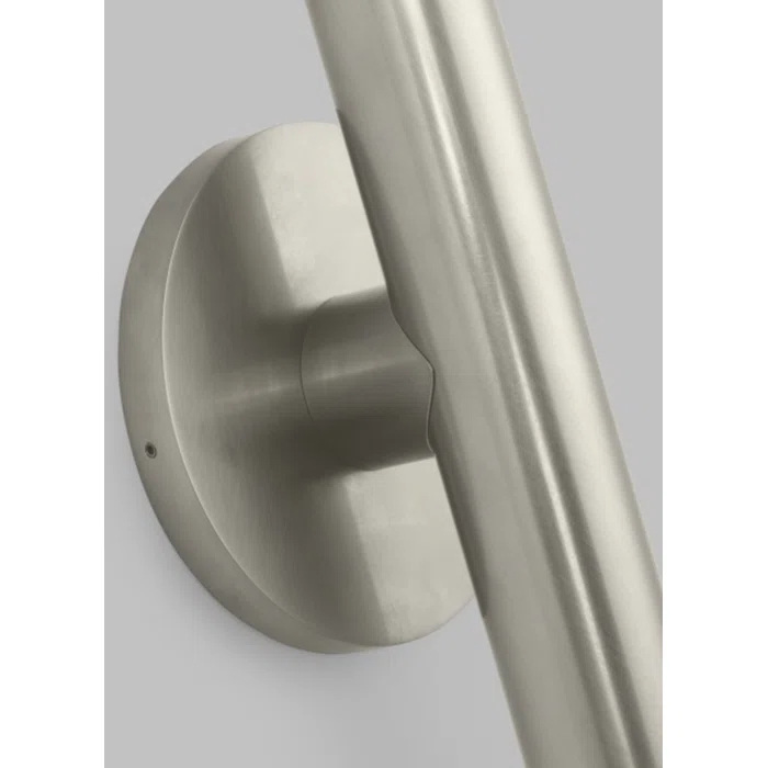 Ebell 16" Modern Dimmable LED Wall Sconce in Antique Nickel