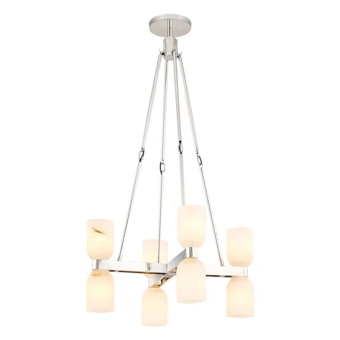 Lucian 8 - Light Modern Linear Chandelier