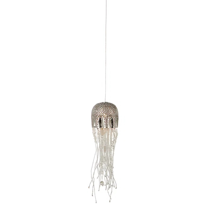 Medusa Nickel Glass LED Pendant Light