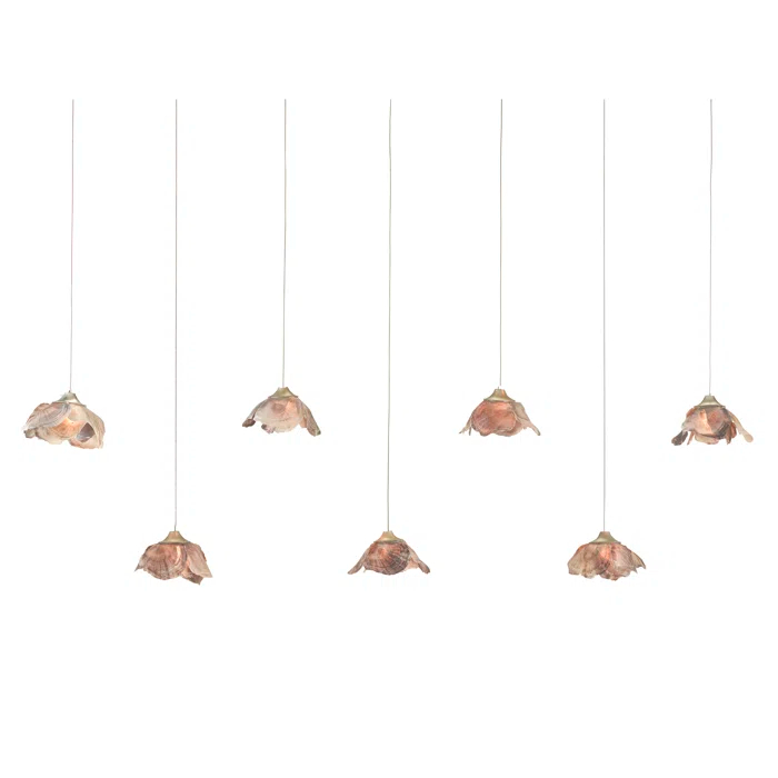 Catrice 7-Light Silver and Shell Island Pendant