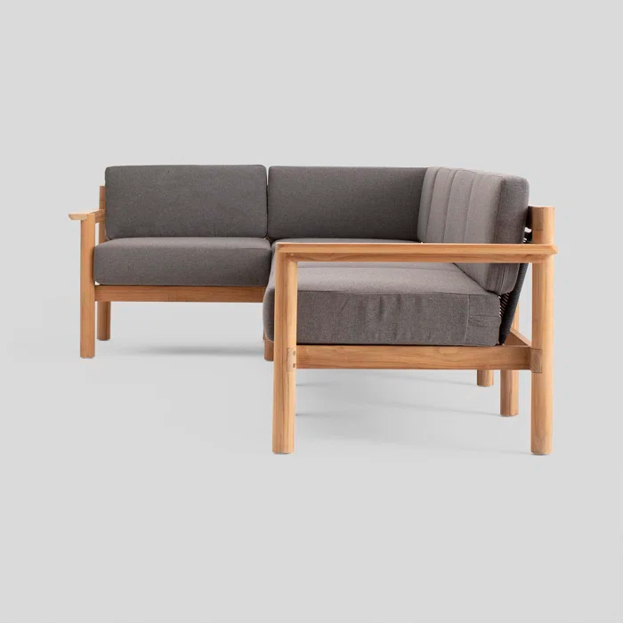 Haven 4 - Person Modular Patio Conversation Sets with Sunbrella® Cushions