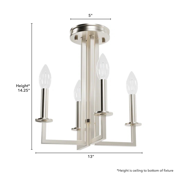 4 - Light Candle Style Classic Chandelier