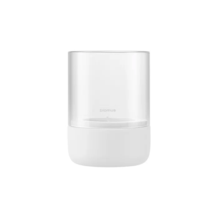 Pure White Stainless Steel Hurricane Candle Lantern