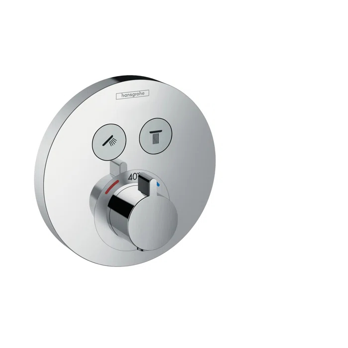 Showerselect S 1-Handle 6-Inch Wide, Temperature Memory, Thermostatic Valve Trim Only, with Diverter