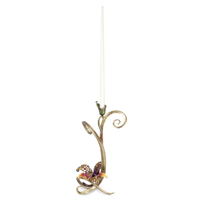 16.5" Pewter Tabletop Candlestick