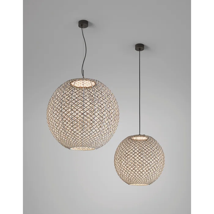 Nans 1 - Light Black LED Sphere Pendant