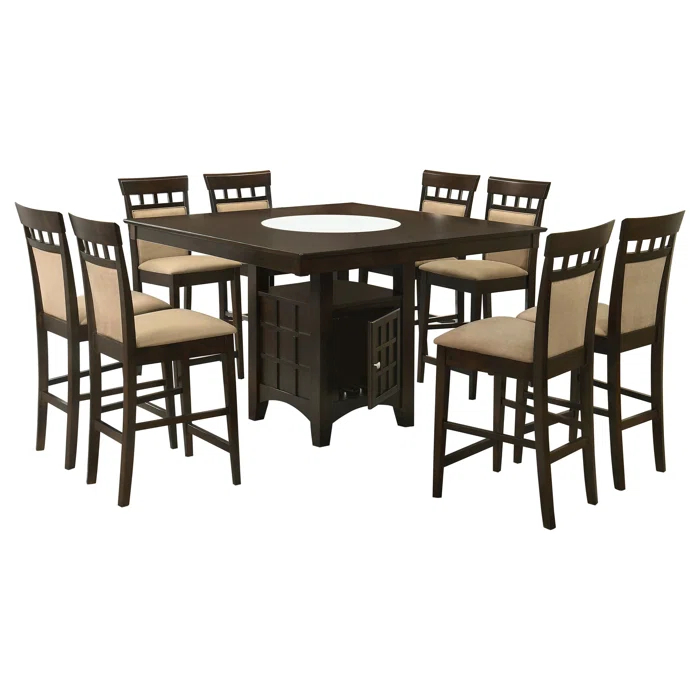 Gabriel Square Counter Height Dining Set Cappuccino