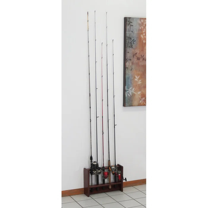 Wood Fishing Rack