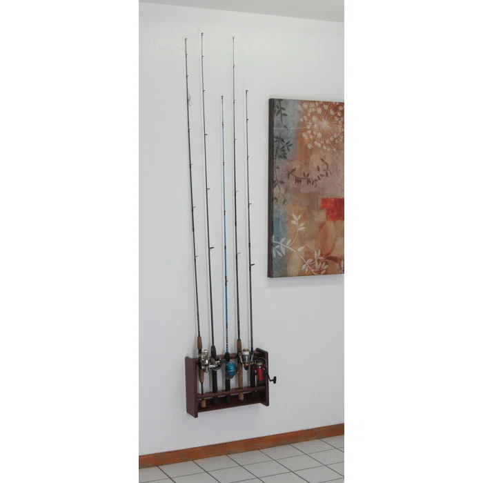 Wood Fishing Rack