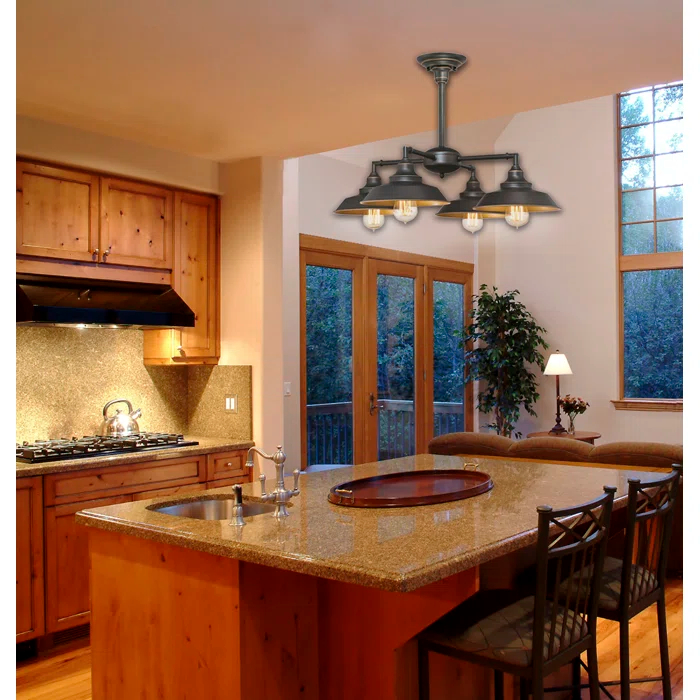 Iron Hill 4 - Light Classic / Traditional Chandelier