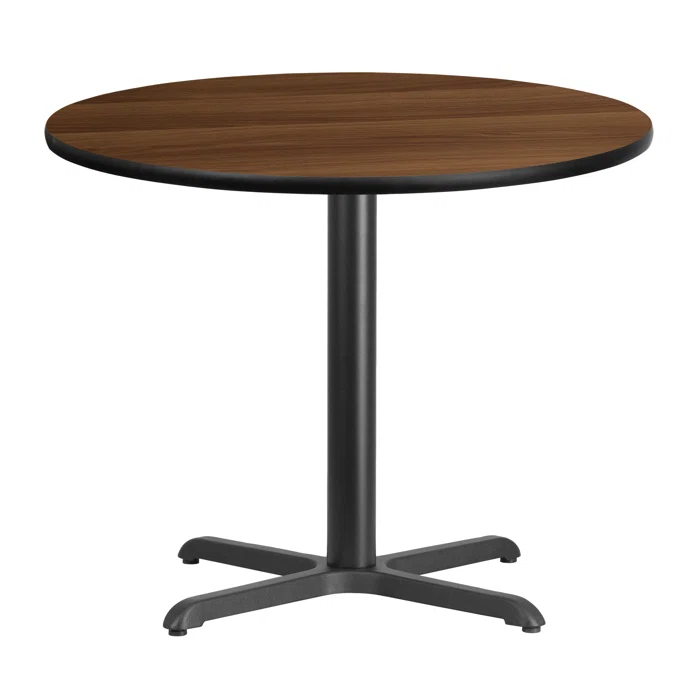 Flash Furniture Carrus Round Laminate Table Top with Height Table Base