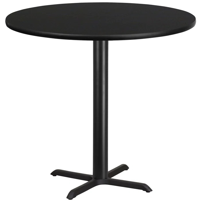 Flash Furniture Carrus Round Laminate Table Top with Height Table Base