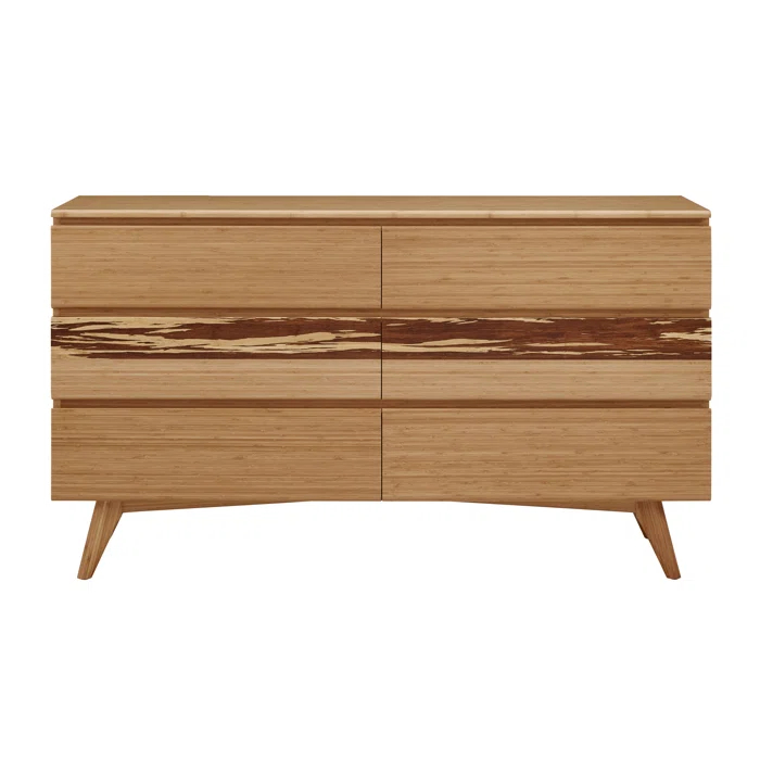 Brayden Studio® Lendella Solid Wood 64'' W 6 - Drawer Dresser