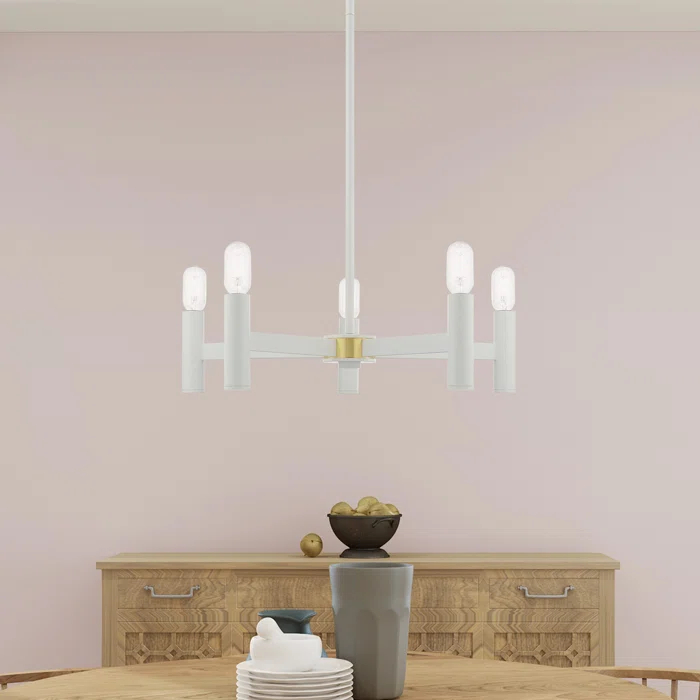 Martella 5 Light Metal Dimmable Geometric Chandelier