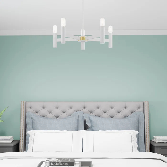 Martella 5 Light Metal Dimmable Geometric Chandelier
