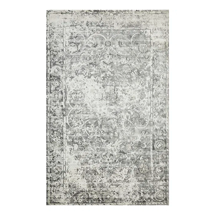 Elegant Bone Viscose 9' x 12' Hand-Knotted Transitional Area Rug