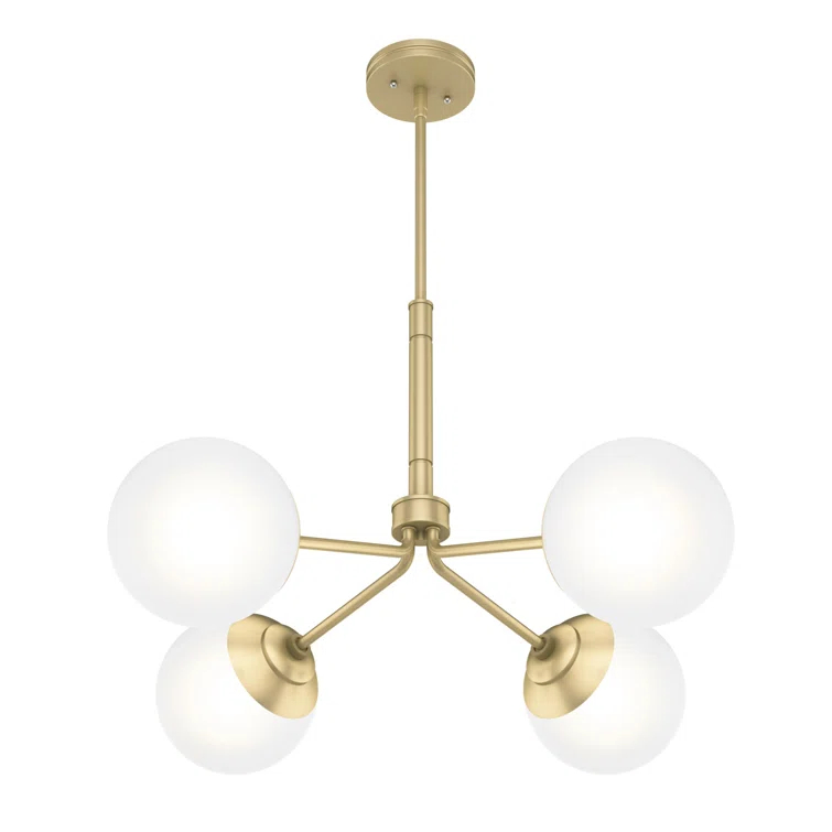 Hunter Fan Hepburn 4 - Light Sputnik Sphere Chandelier