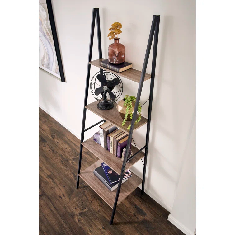 ClosetMaid Industrial 4-Tier Ladder Bookcase