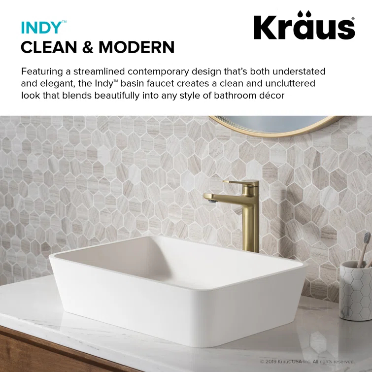 Indy Single Hole Bathroom Faucet