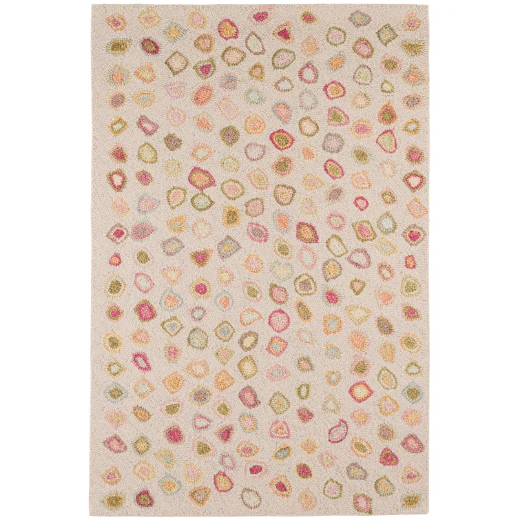 Cat'S Paw Pastel Hand Micro Hooked Wool Rug