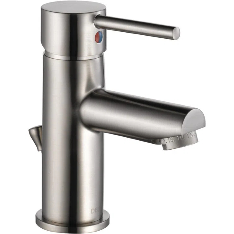 Trinsic Single Hole Bathroom Faucet with Drain Assembly, Single Handle Bathroom Sink Faucet