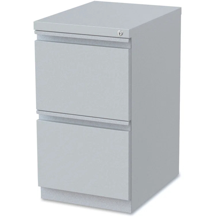 Fortress 15'' Wide 2 -Drawer Mobile Steel File Cabinet