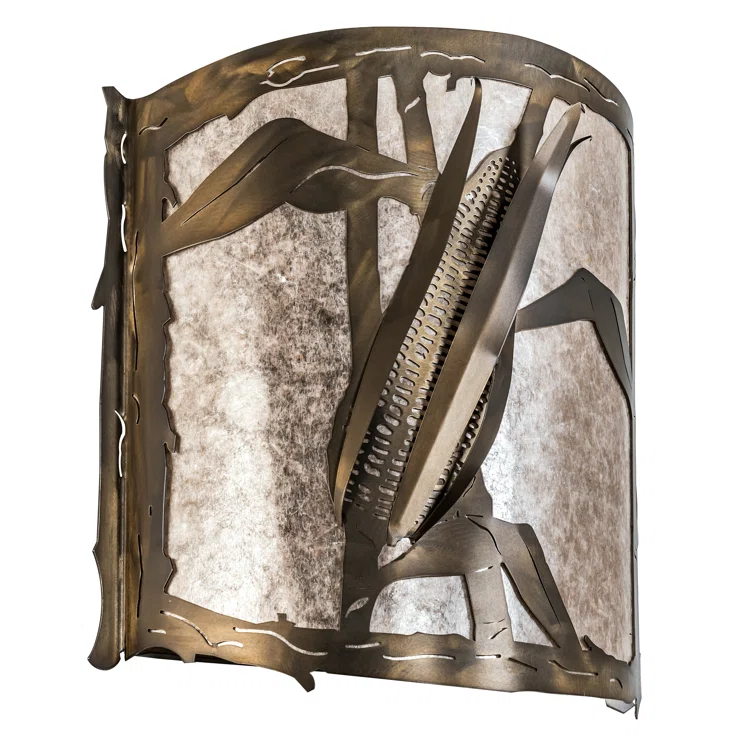 Corn Copper Flush Mounted Sconce