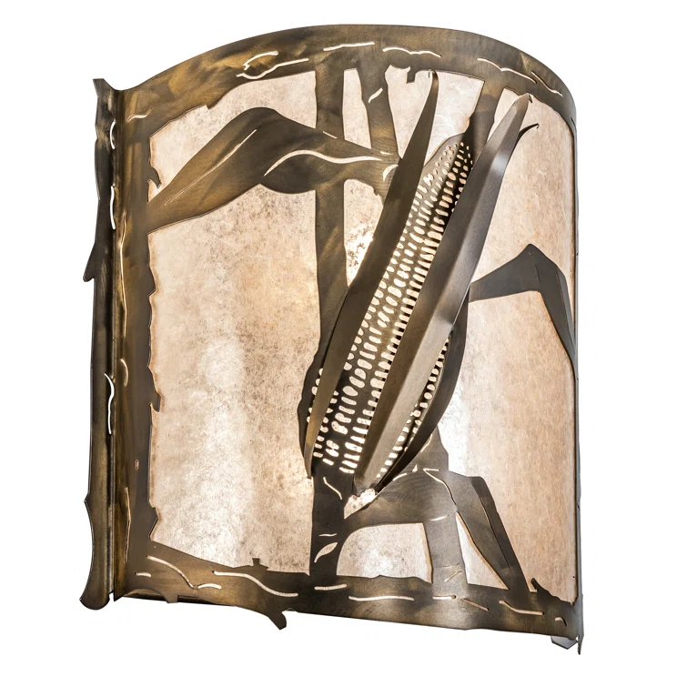 Corn Copper Flush Mounted Sconce