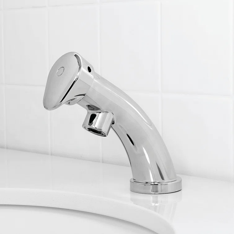 Easy-Push Single Hole Bathroom Faucet