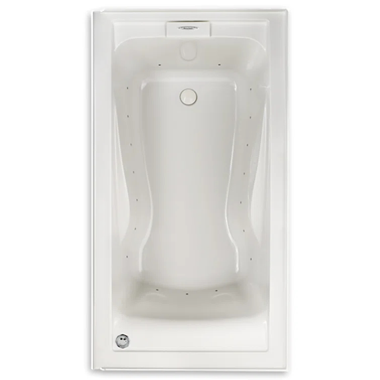 American Standard 2425VC-LHO.020 Evolution 60'' x 32'' Drop-In Soaking Fiberglass Bathtub