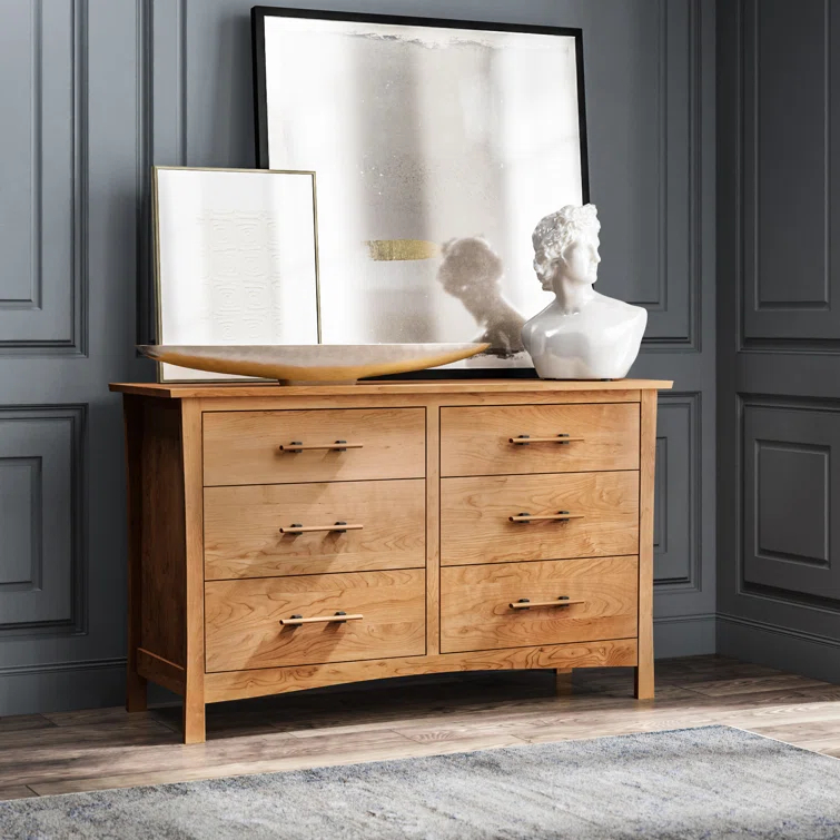 Monterey Solid Wood 58.75'' W 6 - Drawer Dresser