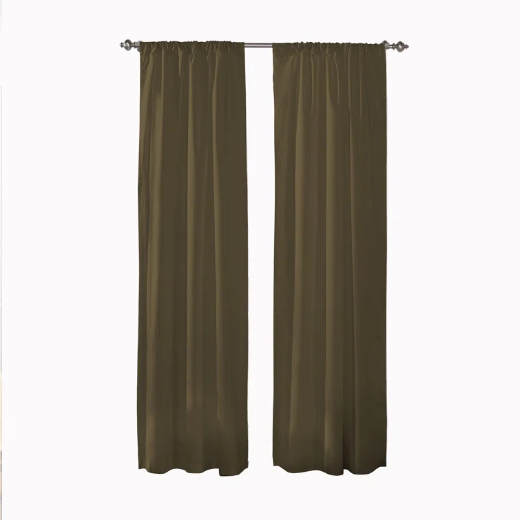 Cadenza Microfiber Rod Pocket Panel Pair (2 Panels) (Set of 2)